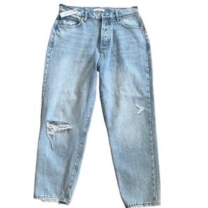 New with tags Betro Simone light wash Mom high rise 5 pocket straight leg jeans